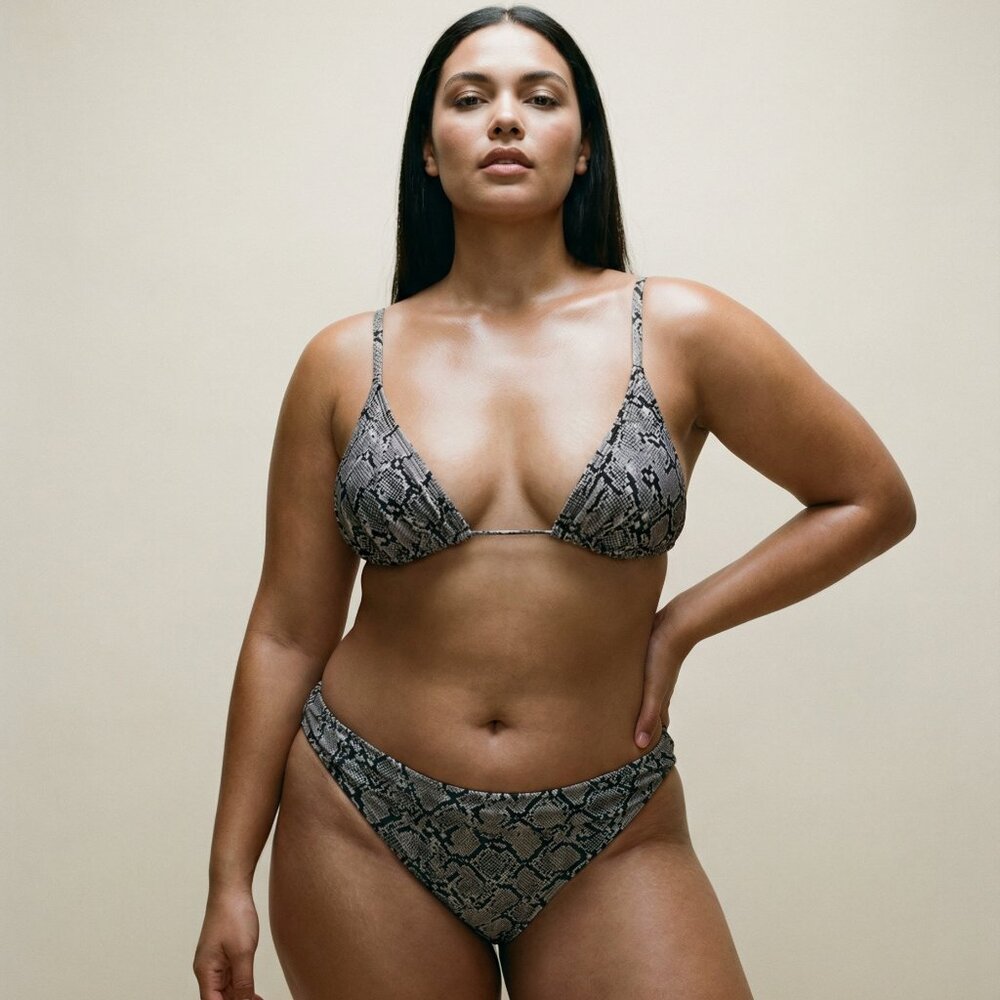 Snakeskin Print Bikini